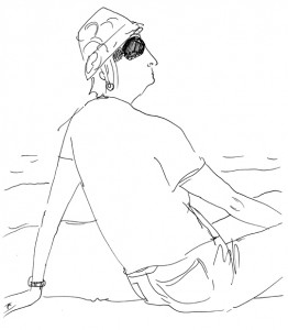 On the beach