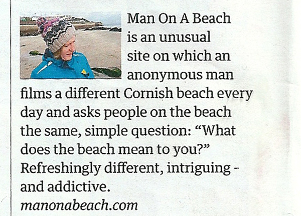 Mention in Guardian, 12th Feb 2012